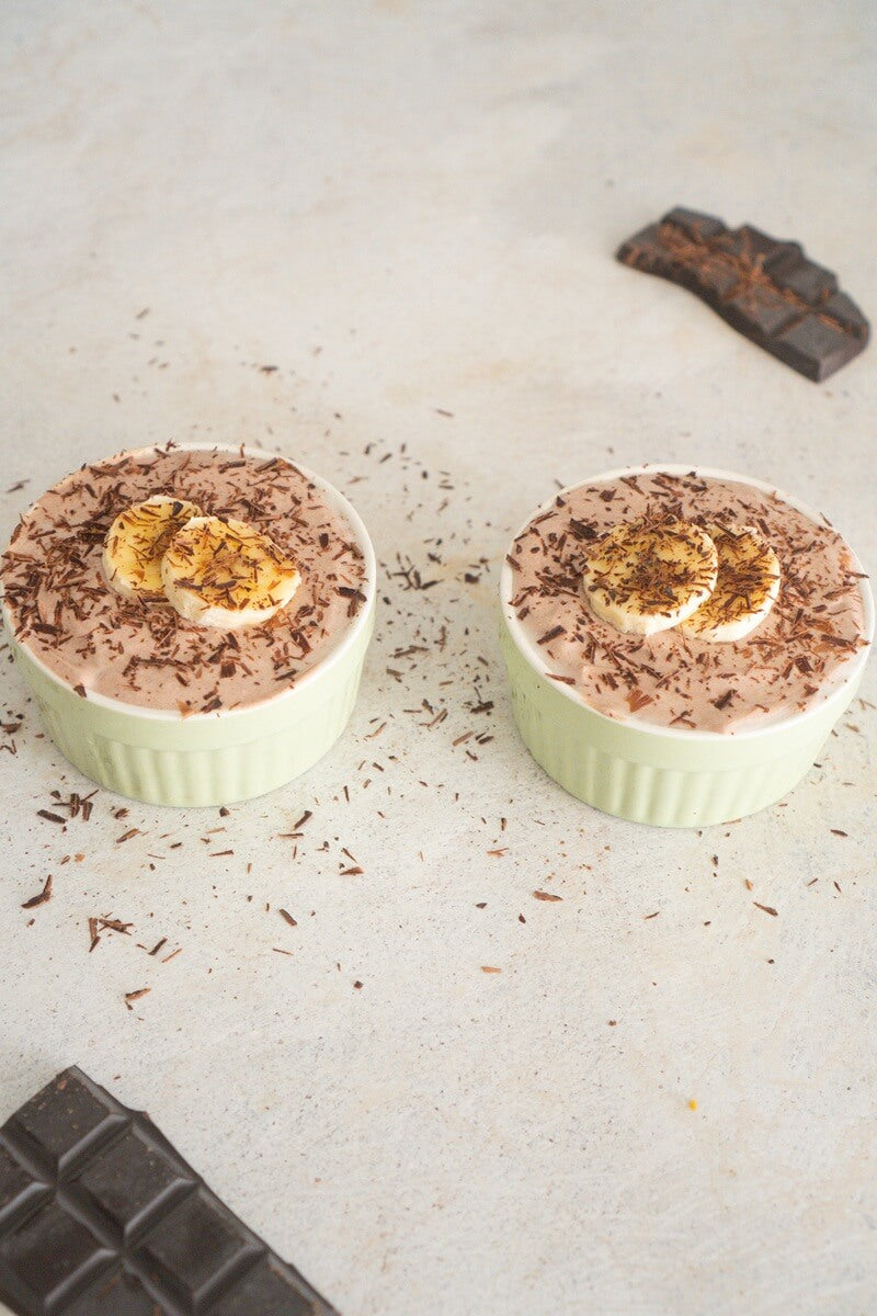 Chokladmousse över kokos- & cashewhavre